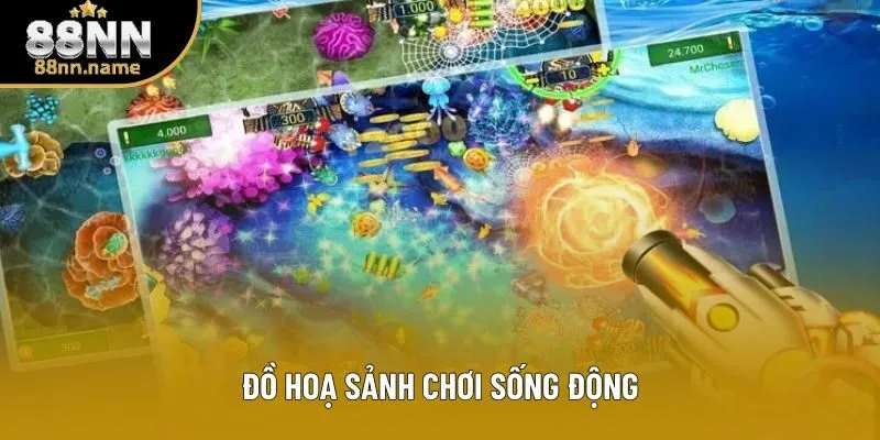 Đồ hoạ sảnh chơi sống động